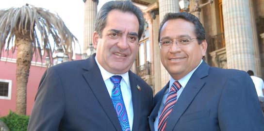 Reunión del gobernador de Aguascalientes con el de Guanajuato en pro de la región Centro Occidente