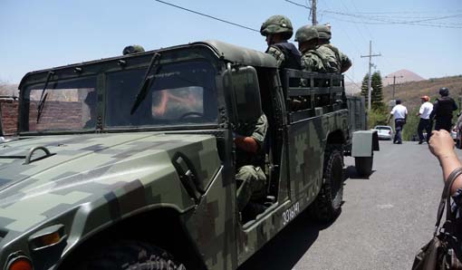 Ejército y Federales vienen a cuidar a funcionarios