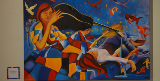 Pintura de Bruno Netto en el Museo Dieguino