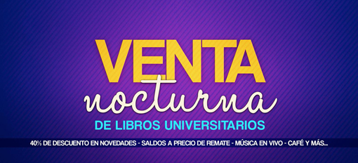 Venta Nocturna de Libros Universitarios este martes en la UG