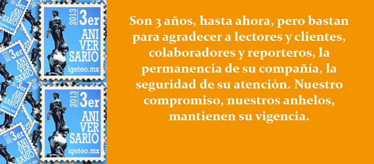 Igeteo alcanza tercer aniversario