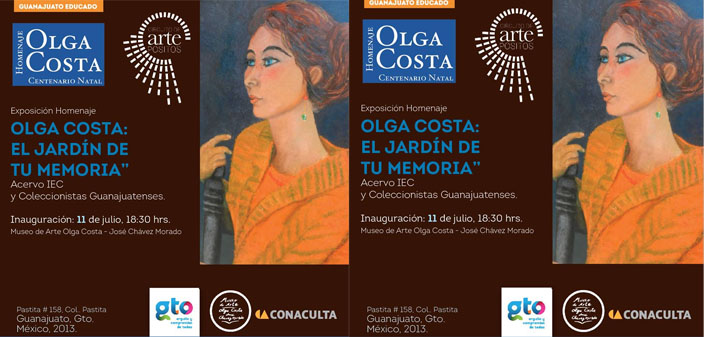 Inaugurarán “Homenaje a Olga Costa” por su centenario natal