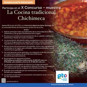 Este jueves  el X Concurso-Muestra de La Cocina Tradicional Chichimeca