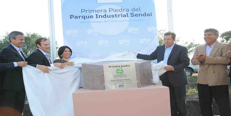 Colocación de primera piedra de parque industrial en Valle
