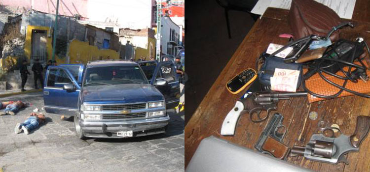 Balacera en la capital; 6 asaltantes detenidos