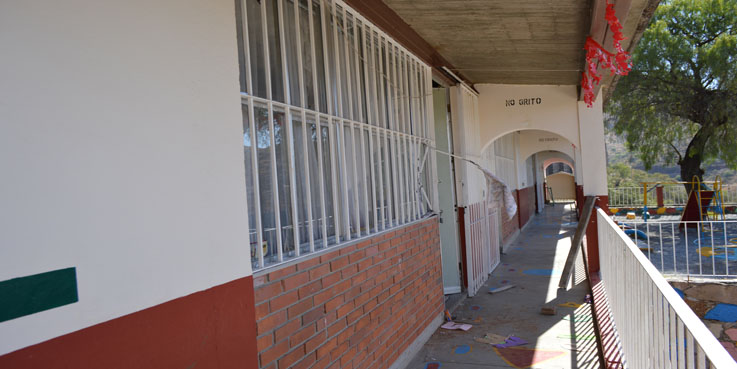 Roban jardín de niños de la capital