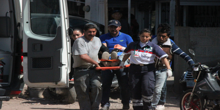 Lesionado tras caer un trabajador