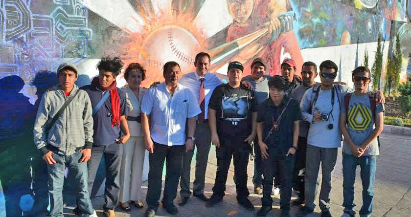 Inauguran pinta en “Cancha del árbol”