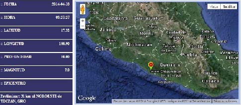 Sin daños ni víctimas en el estado por sismo: SSPE