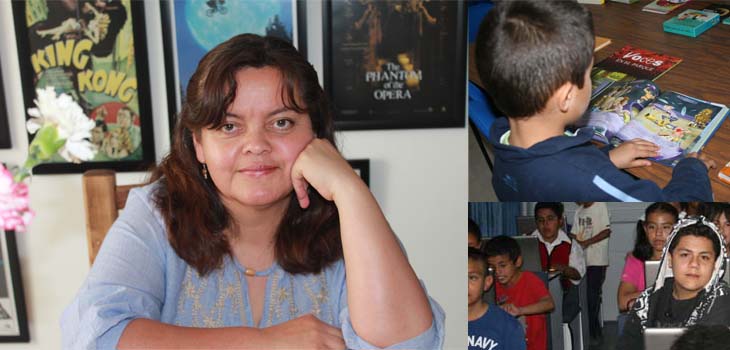 La dramaturga Isabel Padilla en las bibliotecas de la entidad