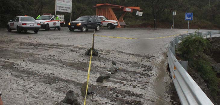 Intensas lluvias provoca deslave