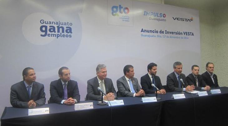La empresa VESTA invertirá 170 MDD en la entidad