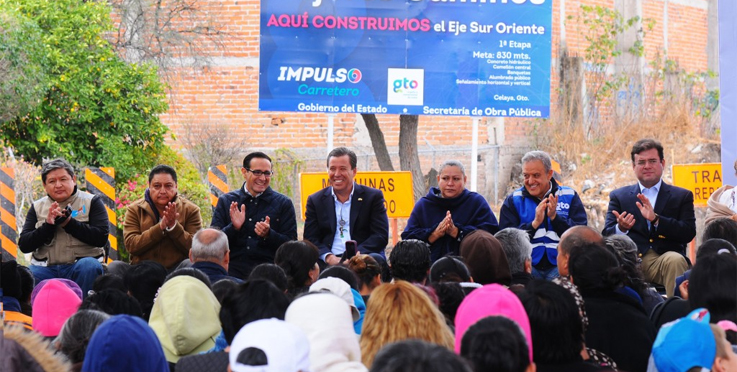 Pone en marcha el gobernador la construcción del Eje Sur Oriente en Celaya