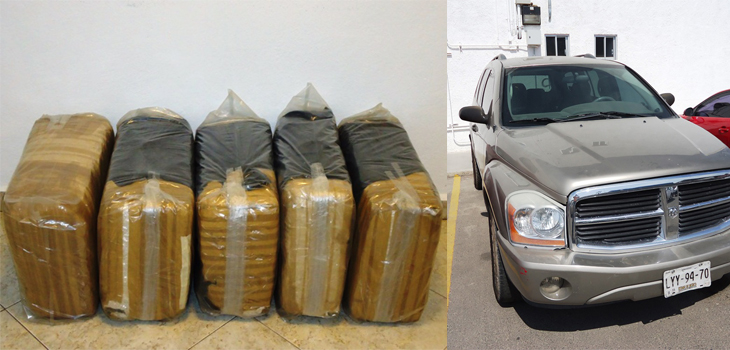 Leoneses detenidos con 50 kilos de marihuana en San Francisco del Rincón
