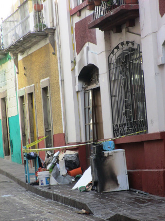 Fuga de gas provoca incendio en lavandería