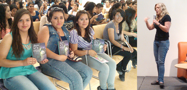 200 jóvenes conversan sobre el oficio de escribir con Mónica Brozon en la BCEG