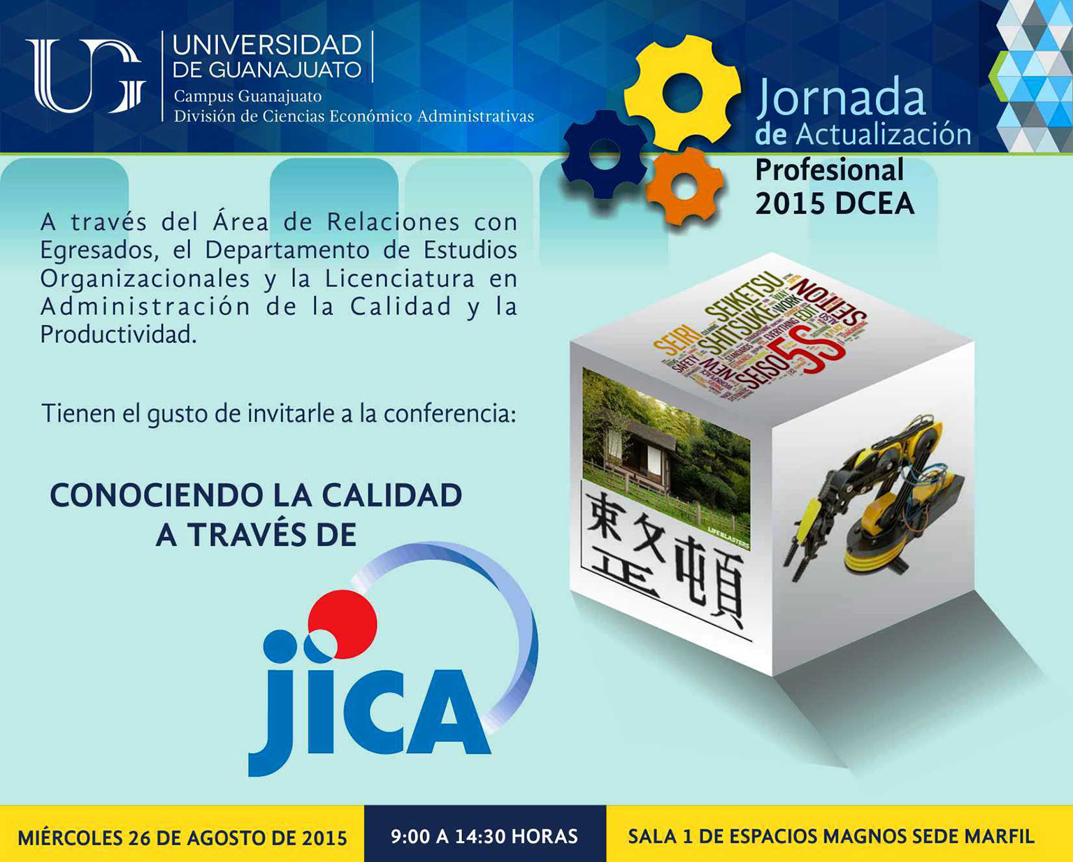 La Agencia de Cooperación Internacional del Japón impartirá conferencias en la DCEA