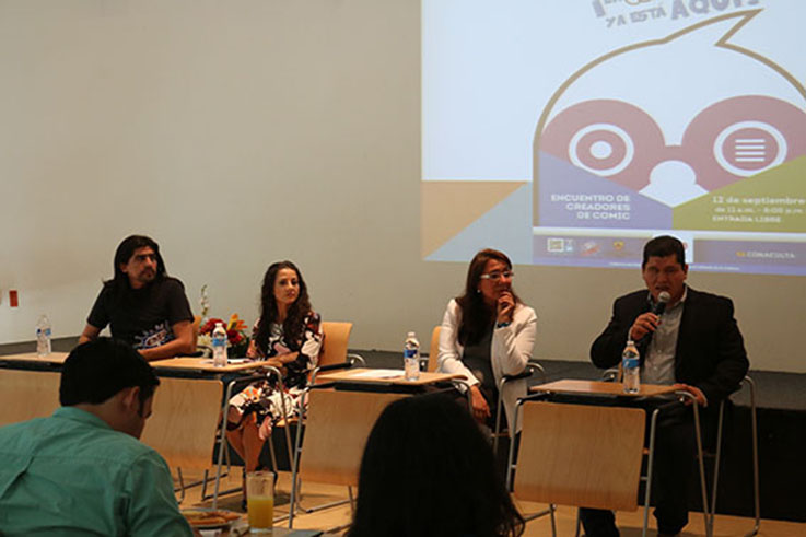 Presenta el IEC la primera Comicteca pública en la Biblioteca Central Estatal Wigberto Jiménez Moreno.