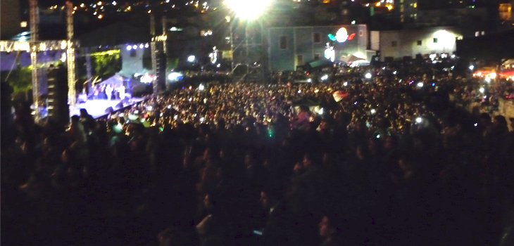 Celebran 12 mil personas el grito en la Alhóndiga de Granaditas