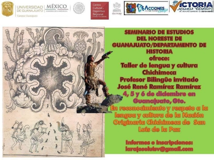 UG invita al “Taller de lengua y cultura chichimecas»