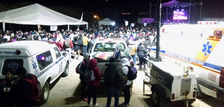 Resguardan autoridades la Marcha Nacional Juvenil de ascenso al Cubilete