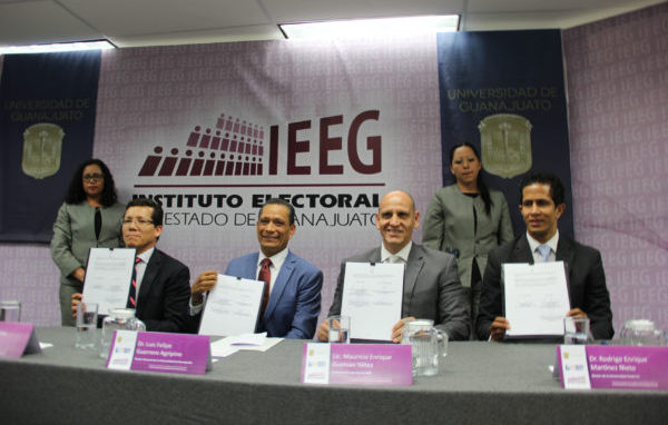 La UG colabora con el IEEG en la construcción de una sociedad más justa, libre y democrática