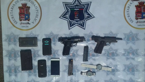 Detienen a presuntos sicarios en León