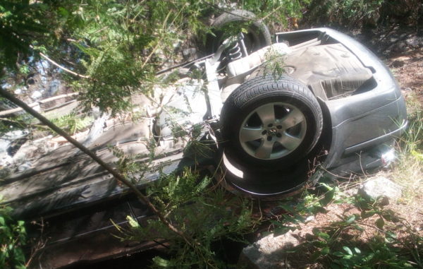Seguridad Guanajuato: choca, vuelca y huye en Panorámica