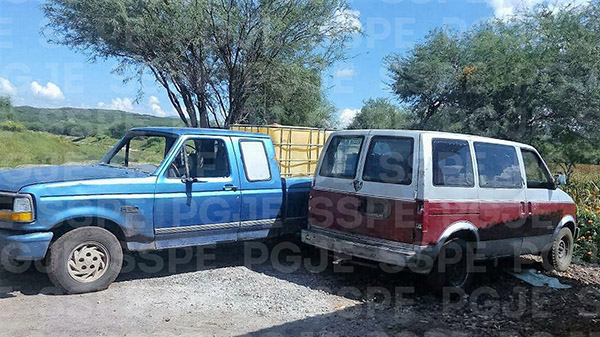 Decomisan vehículos para traslado de hidrocarburo robado