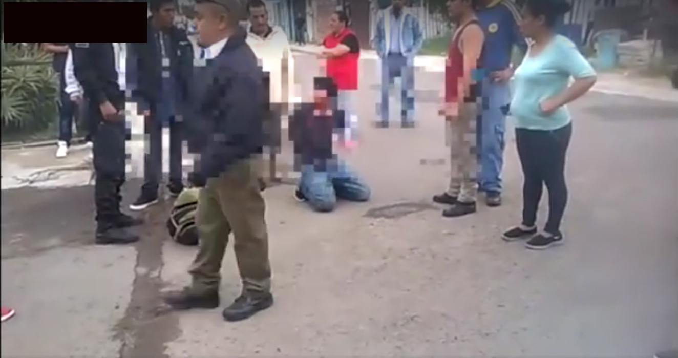 Se salva presunto ladrón de ser linchado