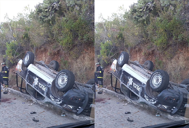 Sigue sin conocerse causa del accidente de policías municipales