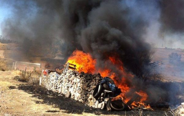 Se incendian 15 hectáreas en Santa Teresa