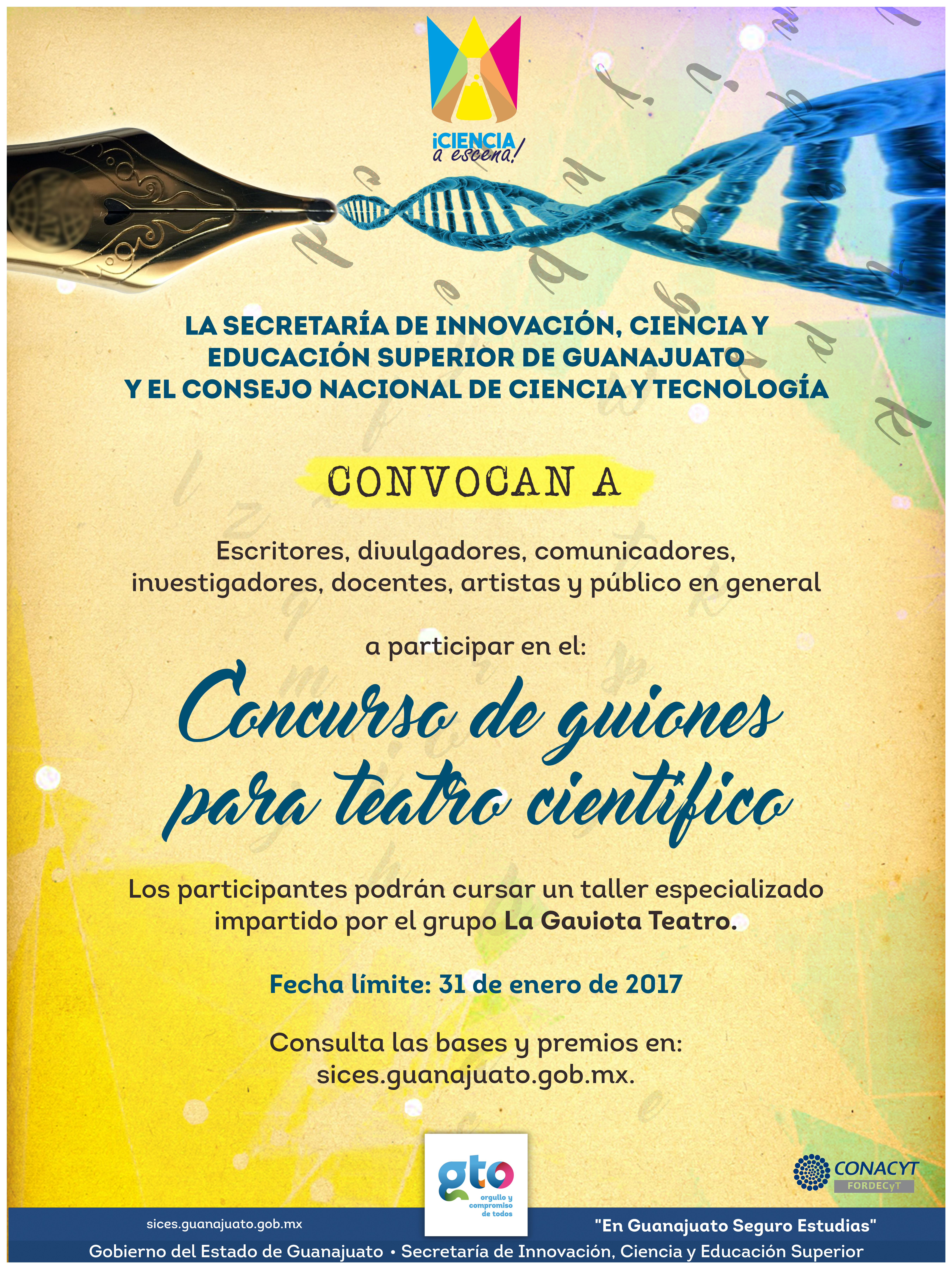 Acerca SICES la ciencia mediante concurso de guiones de teatro