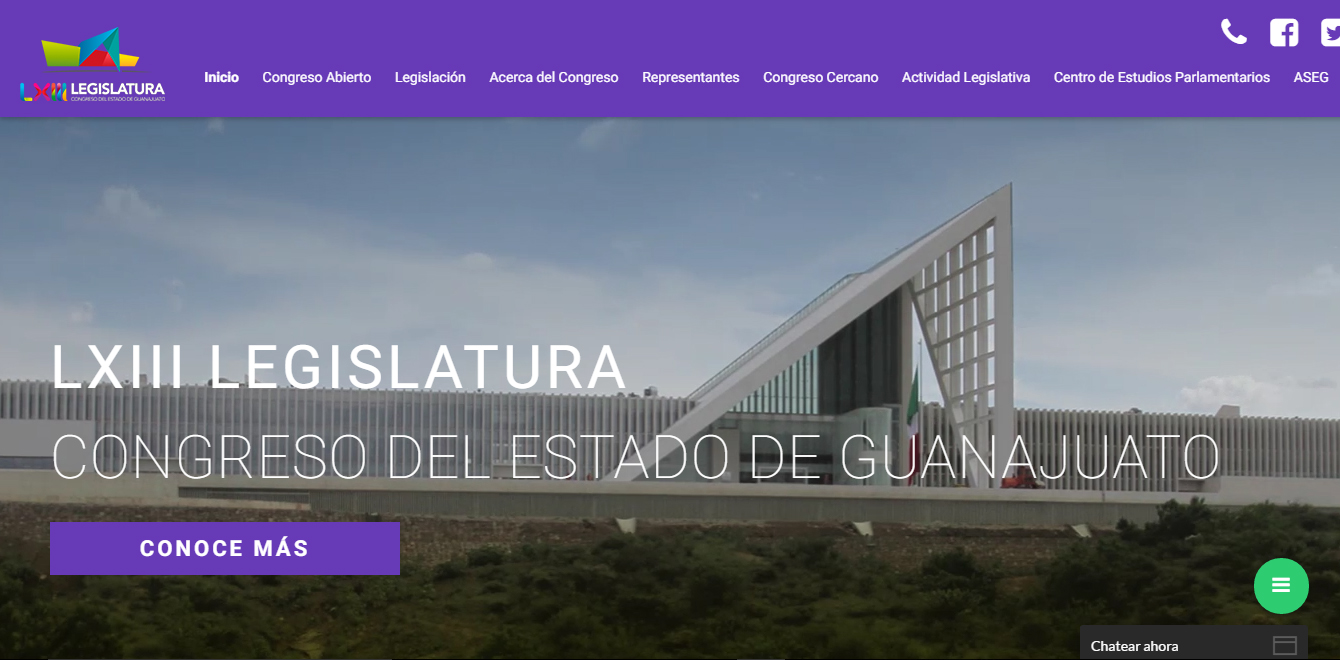 Se registran alrededor de 60 mil visitas por mes en página web del Congreso del estado