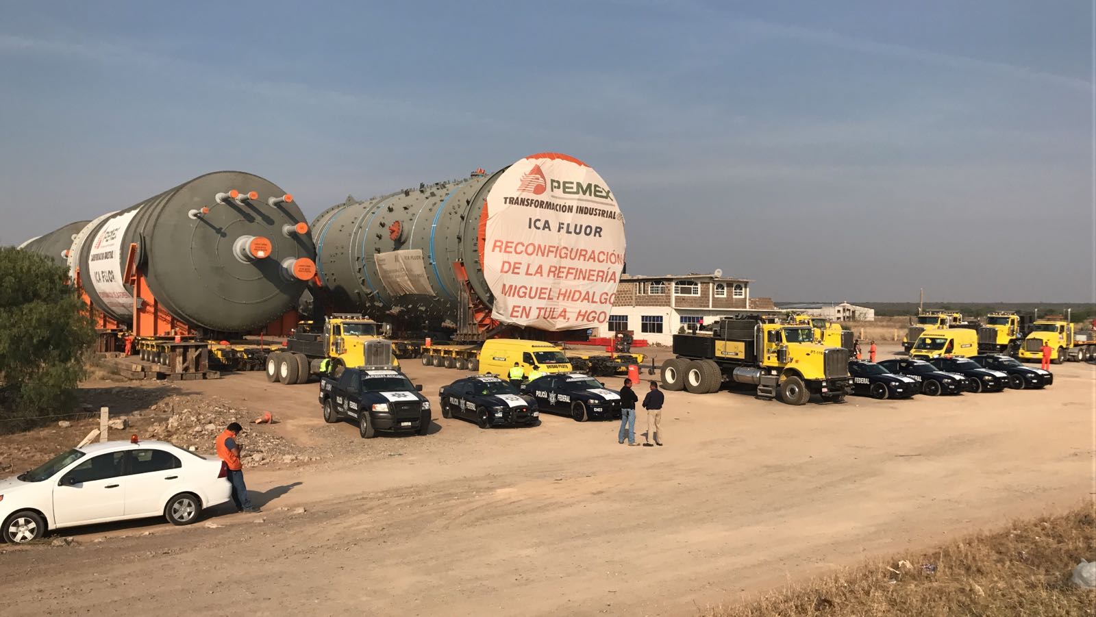 Resguardan megatanques para refinería