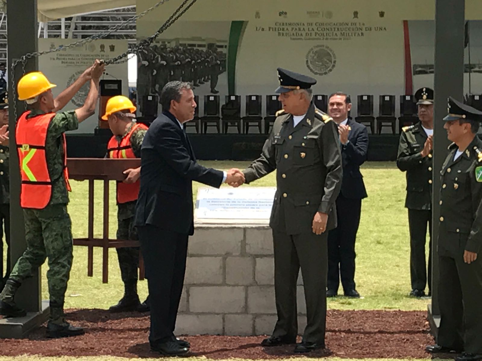 Arracan construcción del cuartel de la policía militar en Irapuato