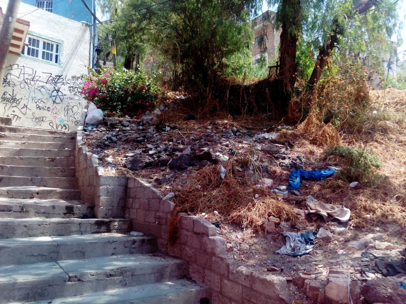 Callejón El Grasero; lugar de delincuencia e inseguirdad