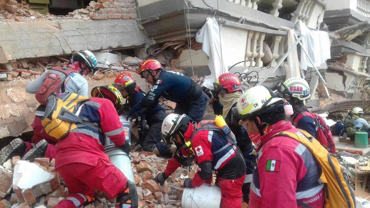 Se integra grupo de rescate USAR-Gto a las tareas de localización de personas