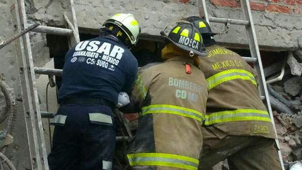 Trabajos del Grupo de Rescate USAR-Guanajuato