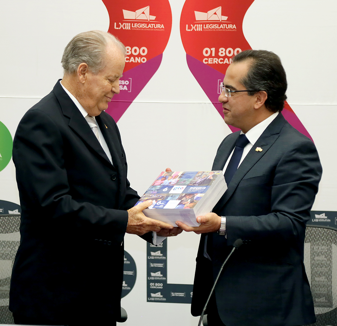 Recibe Congreso VI Informe del ejecutivo estatal