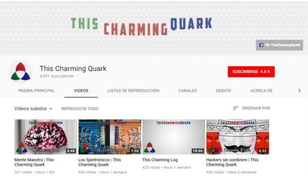 “This Charming Quark”, un proyecto para difundir la ciencia desde youtube