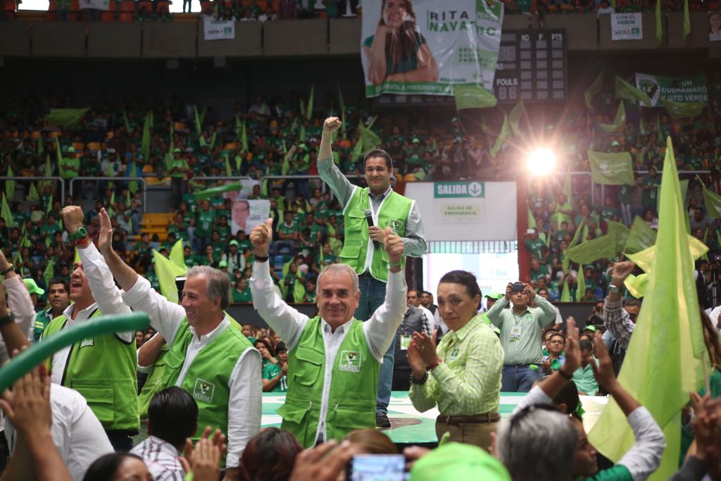 Con el triunfo en León el Partido Verde le arrebatará al PAN a Guanajuato: Camarena