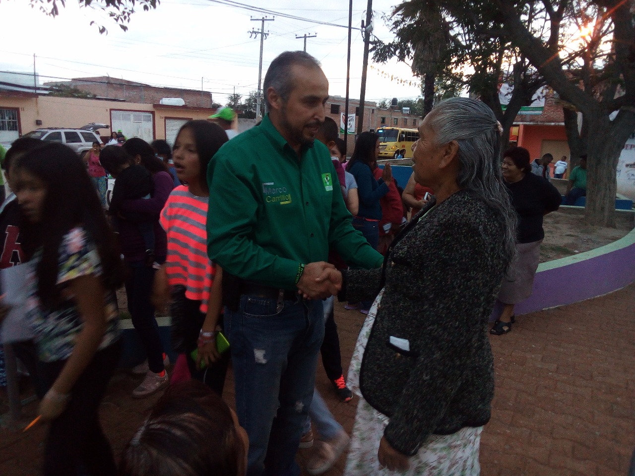Escucha a los dolorenses el candidato del verde Marco Carrillo