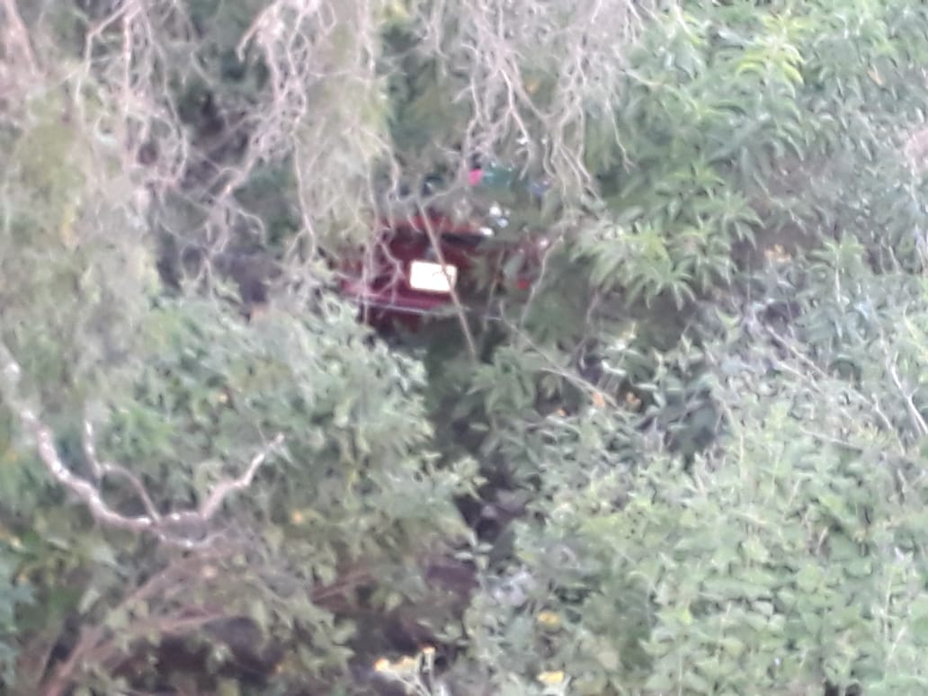 Cae auto a barranco