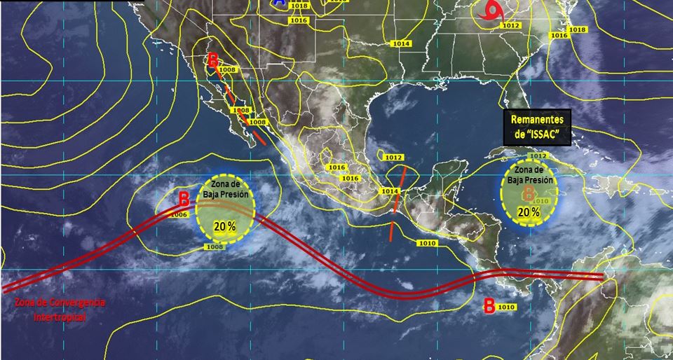 Pronostican lluvias fuertes para el estado ésta semana