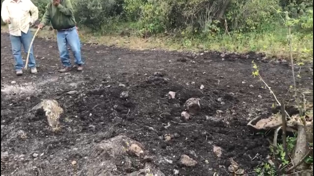 Encuentran fosa con cinco cuerpos