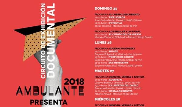 Cine Club será sede del circuito de exhibición documental “Ambulante”