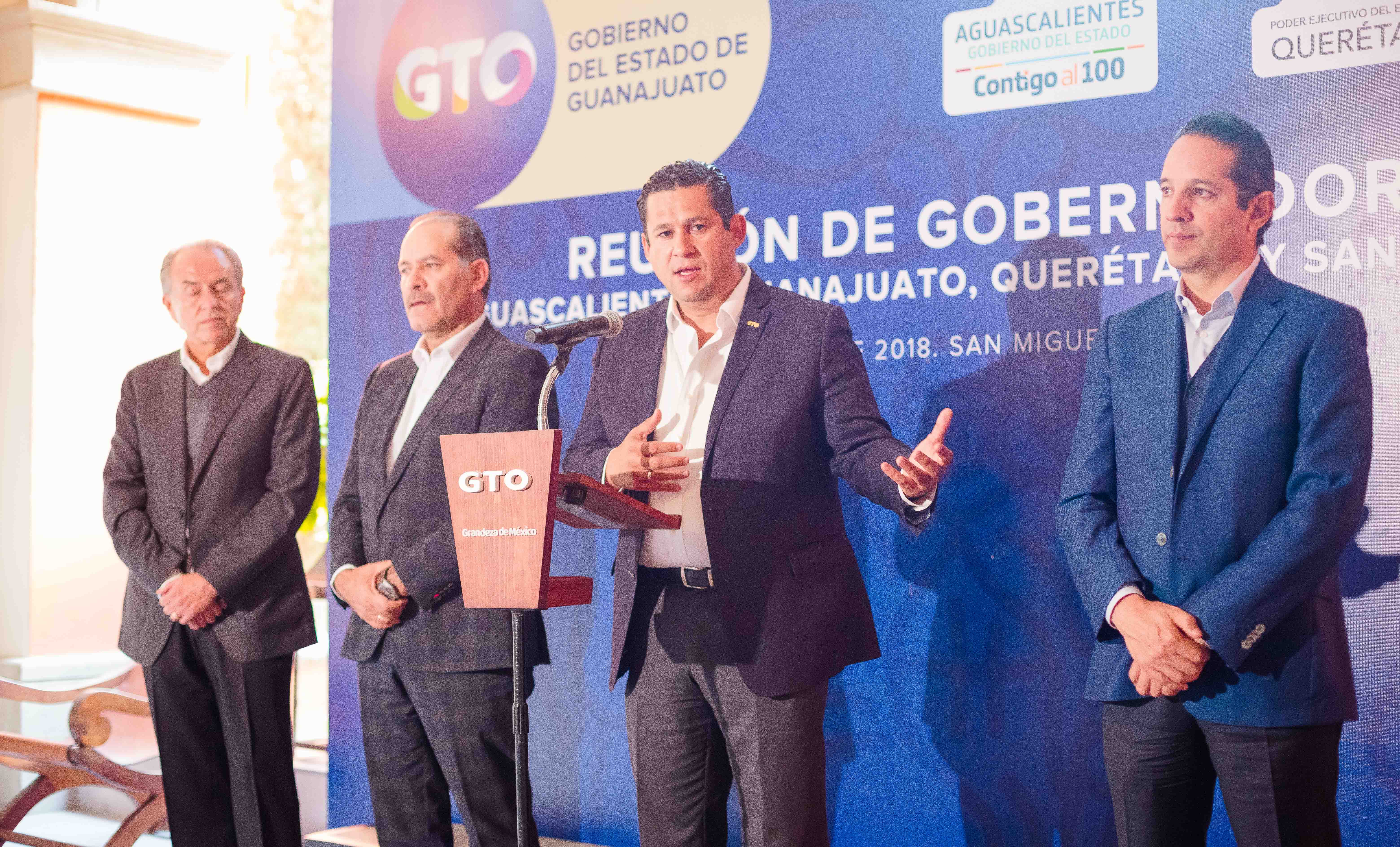 Gobernadores impulsan acciones para fortalecer la Región Centro-Occidente