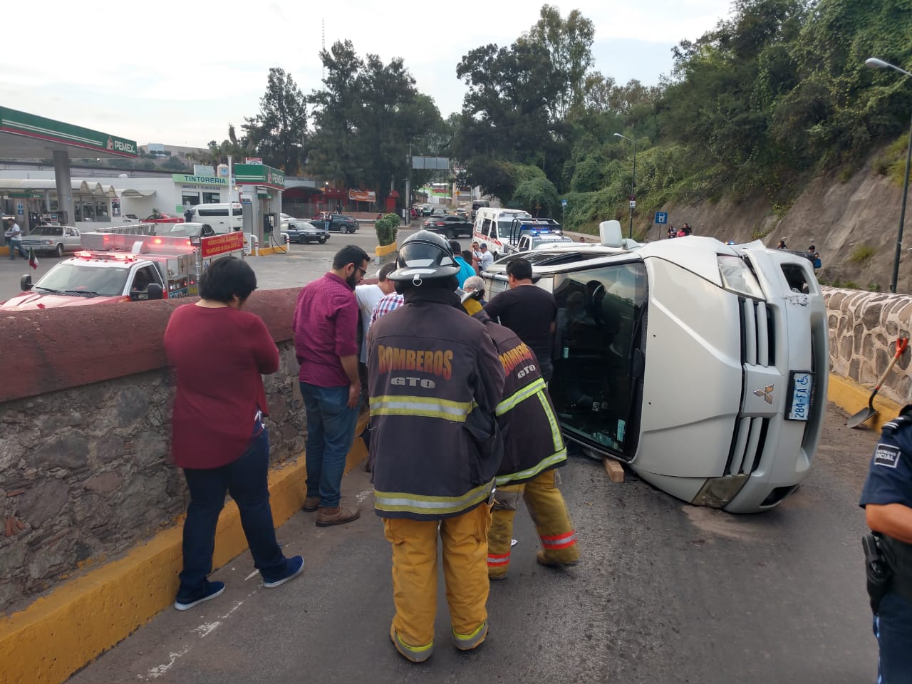 Vuelca en Noria Alta