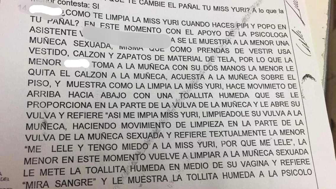 Maestra comete abuso sexual a pequeña de kínder religioso